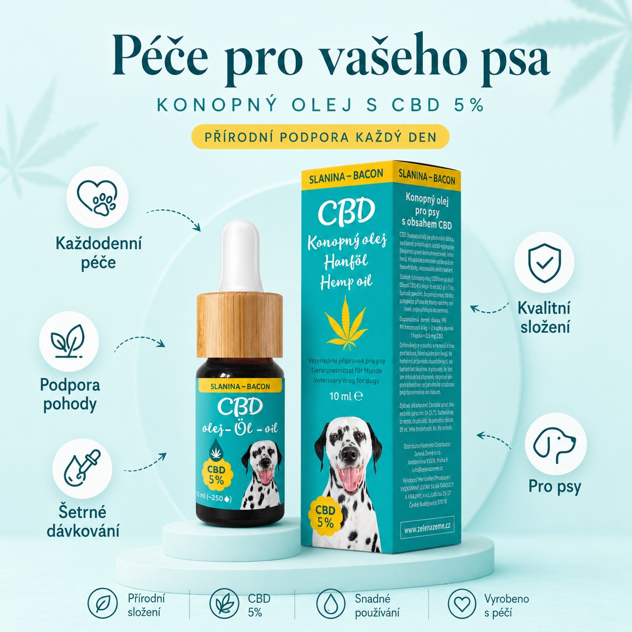 Konopný olej pro psy